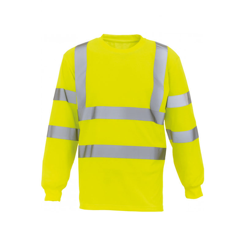Tee-shirt jaune fluo haute-visiblité