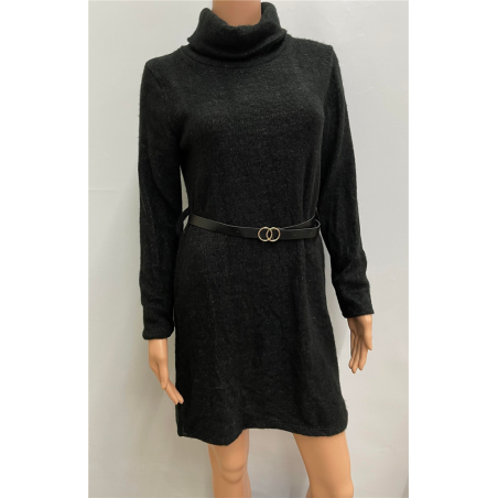 Robe pull col roulé 10226