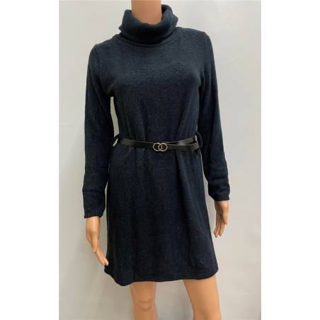 Robe pull col roulé 10226