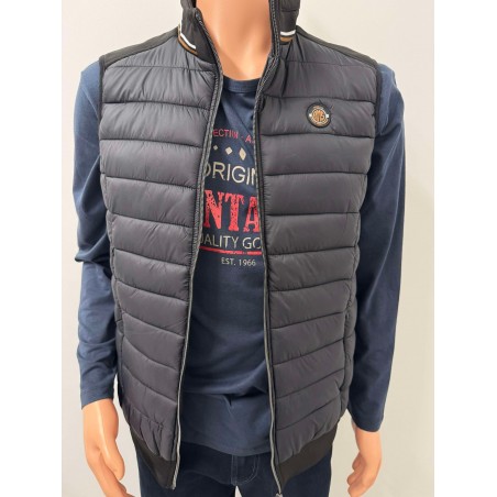 Gilet bi-matière homme sans...