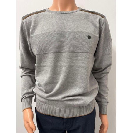 Pull col rond fin homme 60966