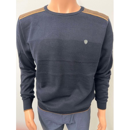 Pull col rond fin homme 60966