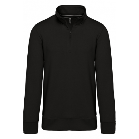 Sweat-shirt col zippé K487