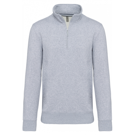 Sweat-shirt col zippé K487