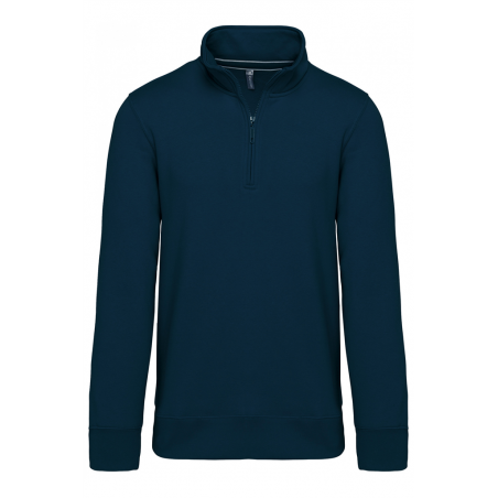 Sweat-shirt col zippé K487