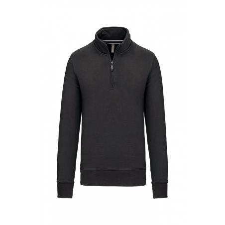 Sweat-shirt col zippé K487